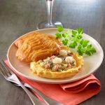 feuilleté st jaques et saumon