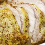 roast pork with mustard