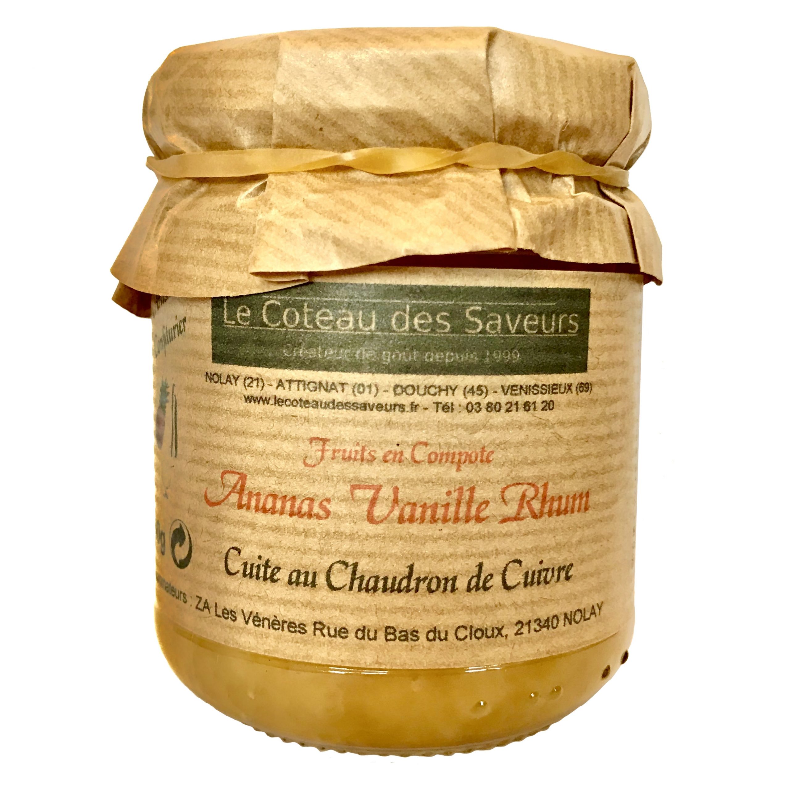 Compote ananas/vanille/rhum