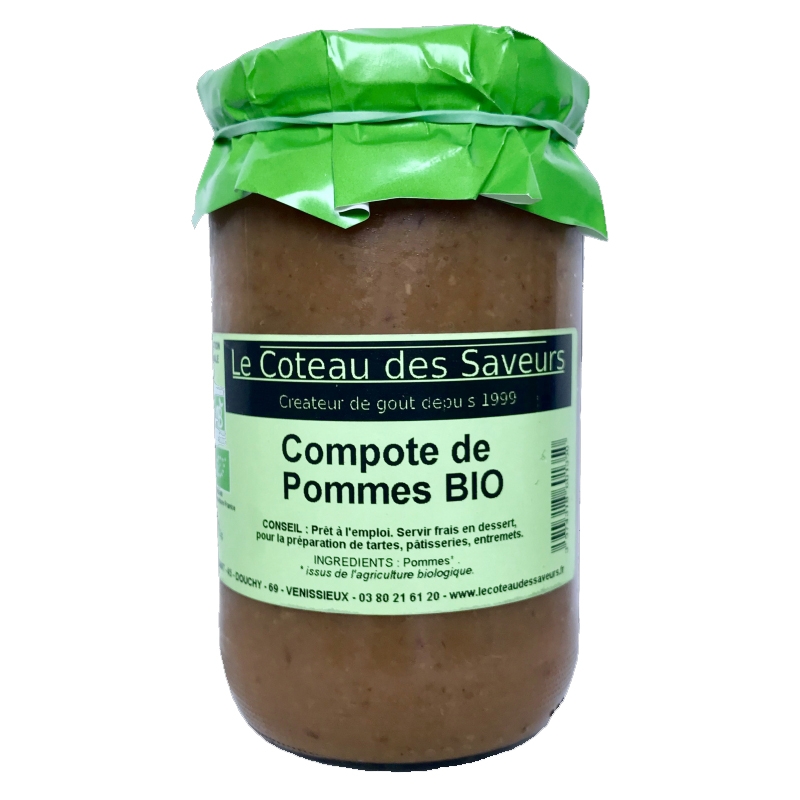 Compote de pommes Bio artisanale (660g)