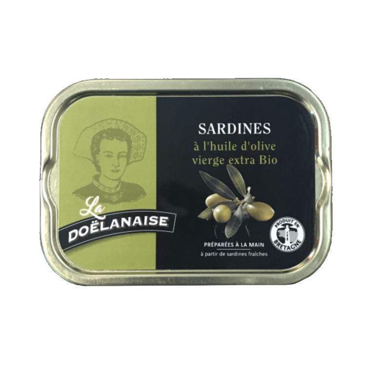 Sardines à l'huile d'olive vierge extra Bio