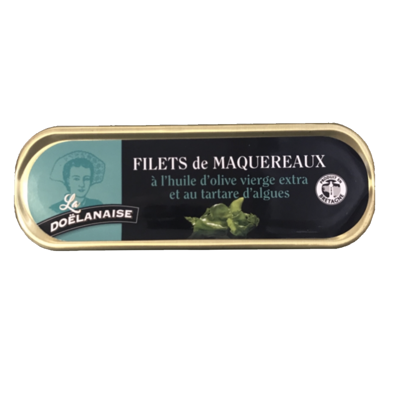 Filets de maqueraux à l’huile d’olive vierge extra et au tartare d’algues