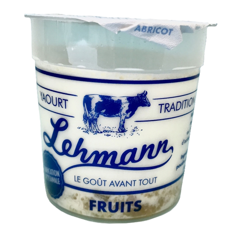 Yaourts fruits bi-couche abricot