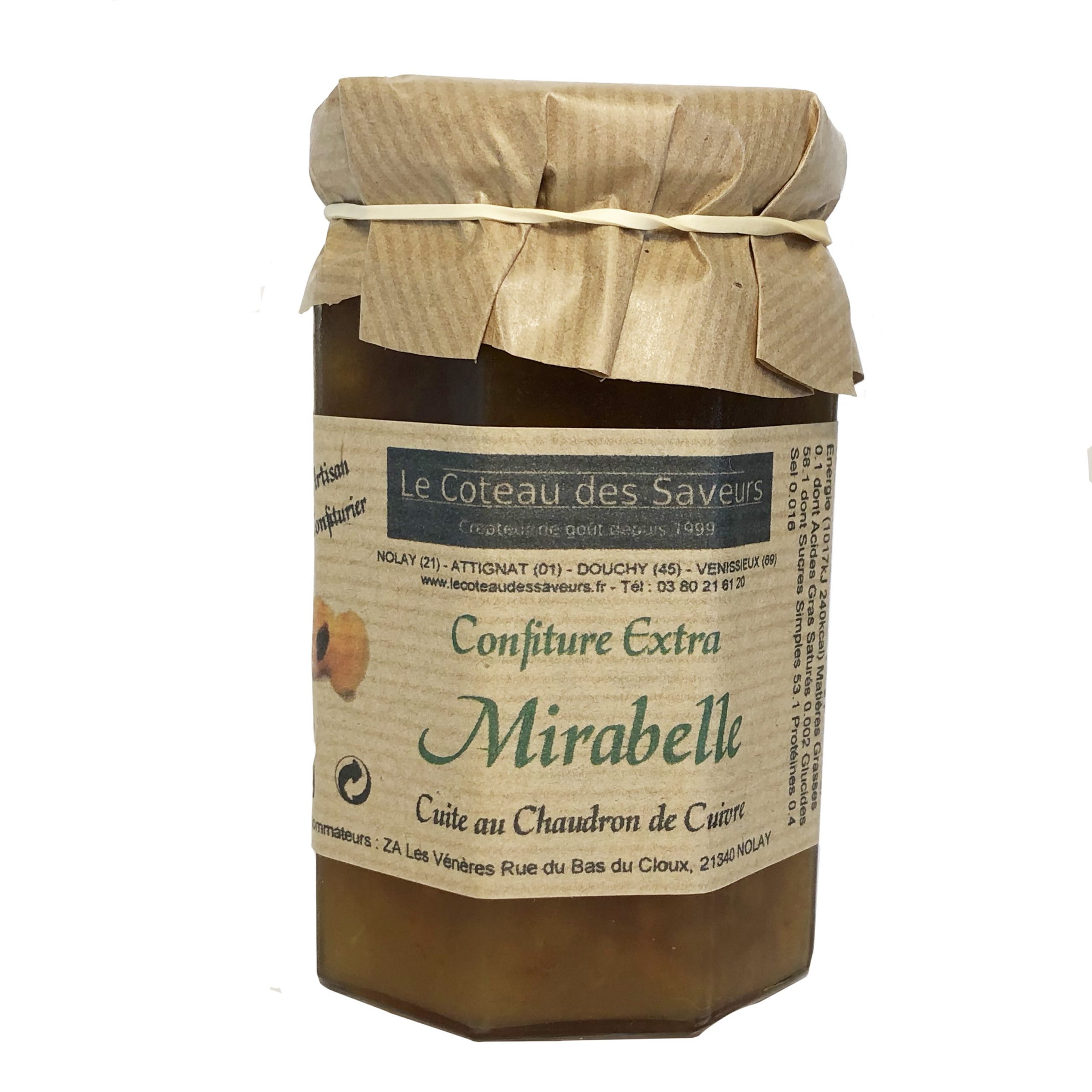 Confiture extra de mirabelles (370 g)