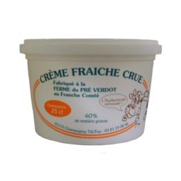 Crème fraîche épaisse crue 40 % MG - 25 cl